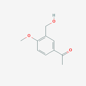 molecular formula C10H12O3 B3340077 1-[3-(Hydroxymethyl)-4-methoxyphenyl]ethan-1-one CAS No. 219539-06-7