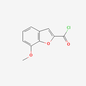 molecular formula C10H7ClO3 B3340114 7-Methoxy-1-benzofuran-2-carbonyl chloride CAS No. 242133-59-1