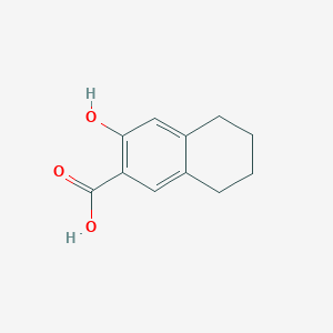 molecular formula C11H12O3 B3340126 3-Hydroxy-5,6,7,8-tetrahydronaphthalene-2-carboxylic acid CAS No. 25435-10-3