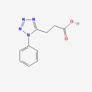 molecular formula C10H10N4O2 B3340164 3-(1-phenyl-1H-1,2,3,4-tetrazol-5-yl)propanoic acid CAS No. 26366-02-9
