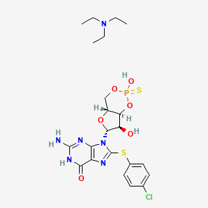 molecular formula C22H30ClN6O6PS2 B3340178 Rp-8-pCPT-cGMPS CAS No. 276696-61-8
