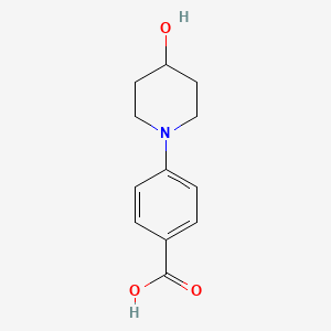 molecular formula C12H15NO3 B3340196 4-(4-Hydroxypiperidin-1-yl)benzoic acid CAS No. 281234-93-3
