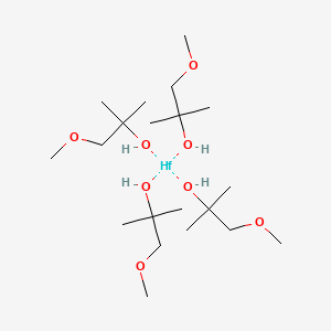 molecular formula C20H48HfO8 B3340232 Tetrakis(1-methoxy-2-methyl-2-propoxy)hafnium(IV) CAS No. 309915-48-8