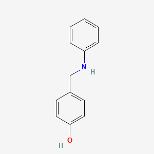 molecular formula C13H13NO B3340247 4-(Anilinomethyl)phenol CAS No. 33033-90-8