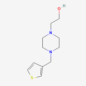 2-[4-(Thiophen-3-ylmethyl)piperazin-1-yl]ethan-1-ol