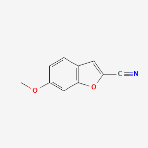 molecular formula C10H7NO2 B3340273 6-Methoxybenzofuran-2-carbonitrile CAS No. 35351-48-5