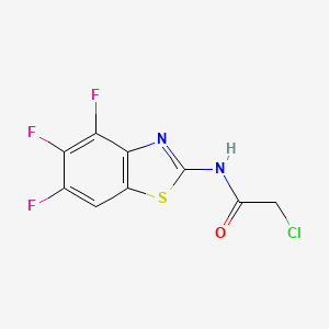 molecular formula C9H4ClF3N2OS B3340304 2-Chloro-N-(4,5,6-trifluoro-benzothiazol-2-yl)-acetamide CAS No. 379255-48-8
