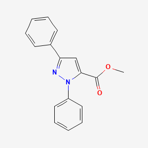 molecular formula C17H14N2O2 B3340391 Methyl 2,5-diphenylpyrazole-3-carboxylate CAS No. 55115-12-3