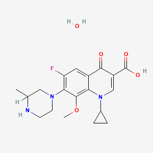 molecular formula C19H24FN3O5 B3340456 加替沙星 CAS No. 614751-80-3