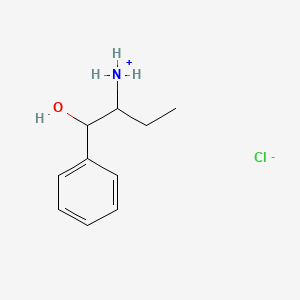 molecular formula C10H16ClNO B3340461 alpha-(alpha-Aminopropyl)benzyl alcohol hydrochloride CAS No. 6170-27-0
