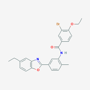 molecular formula C25H23BrN2O3 B334048 3-bromo-4-ethoxy-N-[5-(5-ethyl-1,3-benzoxazol-2-yl)-2-methylphenyl]benzamide 