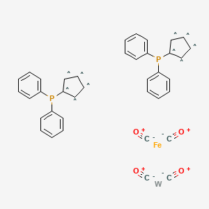molecular formula C38H28FeO4P2W B3340497 (1,1'-Bis(diphenylphosphino)ferrocene)tetracarbonyltungsten CAS No. 67292-26-6