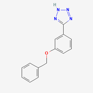 molecular formula C14H12N4O B3340531 5-(3-Benzyloxyphenyl)-1H-tetrazole CAS No. 710980-14-6