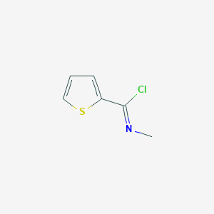 molecular formula C6H6ClNS B3340537 N-methylthiophene-2-carboximidoyl chloride CAS No. 71267-32-8