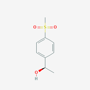 molecular formula C9H12O3S B3340551 (1R)-1-(4-methanesulfonylphenyl)ethan-1-ol CAS No. 726192-01-4