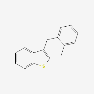 molecular formula C16H14S B3340602 3-(2-Methylbenzyl)benzo[b]thiophene CAS No. 74881-99-5