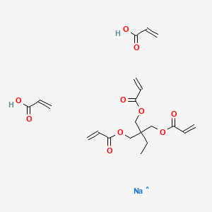 molecular formula C21H28NaO10 B3340637 Poly(acrylic acid), sodium salt CAS No. 76774-25-9