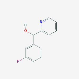 molecular formula C12H10FNO B3340657 (3-Fluorophenyl)(pyridin-2-yl)methanol CAS No. 78383-61-6