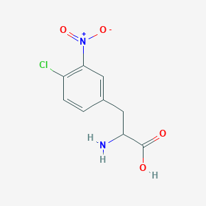 molecular formula C9H9ClN2O4 B3340659 4-Chloro-3-nitro-DL-phenylalanine CAS No. 788144-24-1