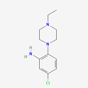 molecular formula C12H18ClN3 B3340672 5-Chloro-2-(4-ethylpiperazin-1-yl)aniline CAS No. 793727-81-8