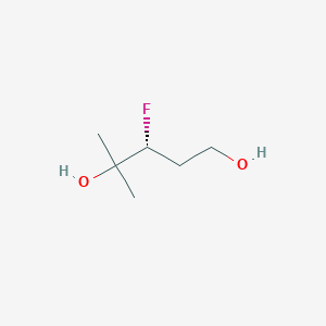 molecular formula C6H13FO2 B3340749 (R)-3-Fluoro-4-methyl-1,4-pentanediol CAS No. 86677-75-0