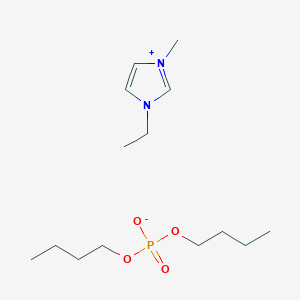 molecular formula C14H29N2O4P B3340757 1-乙基-3-甲基咪唑鎓二丁基磷酸盐 CAS No. 869858-84-4