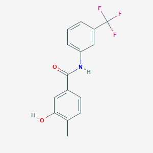 molecular formula C15H12F3NO2 B3340762 3-hydroxy-4-methyl-N-[3-(trifluoromethyl)phenyl]benzamide CAS No. 870221-73-1