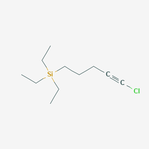 molecular formula C11H21ClSi B3340808 1-Chloro-5-triethylsilyl-1-pentyne CAS No. 892156-07-9