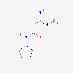 N-cyclopentyl-2-(N'-hydroxycarbamimidoyl)acetamide