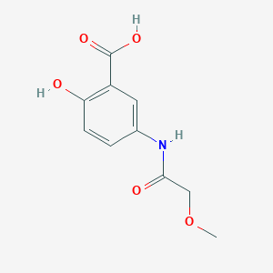 molecular formula C10H11NO5 B3340875 2-Hydroxy-5-(2-methoxyacetamido)benzoic acid CAS No. 926232-20-4
