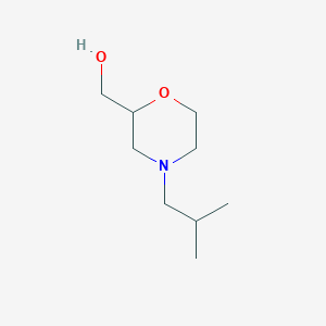 molecular formula C9H19NO2 B3340882 [4-(2-Methylpropyl)morpholin-2-yl]methanol CAS No. 926253-79-4