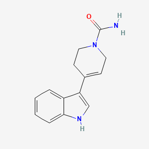 molecular formula C14H15N3O B3340905 4-(1H-indol-3-yl)-3,6-dihydropyridine-1(2H)-carboxamide CAS No. 929974-77-6