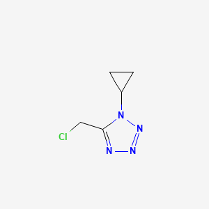 molecular formula C5H7ClN4 B3340918 5-(chloromethyl)-1-cyclopropyl-1H-tetrazole CAS No. 949980-56-7