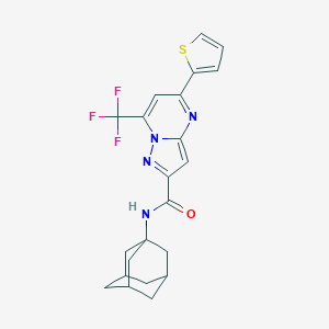 molecular formula C22H21F3N4OS B334097 N-(1-adamantyl)-5-(2-thienyl)-7-(trifluoromethyl)pyrazolo[1,5-a]pyrimidine-2-carboxamide 