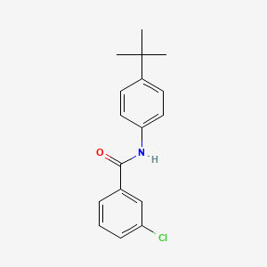 molecular formula C17H18ClNO B3341003 N-(4-tert-butylphenyl)-3-chlorobenzamide CAS No. 1004646-47-2
