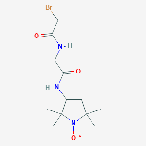 molecular formula C12H21BrN3O3 B3341007 3-(2-(2-Bromoacetamido)acetamido)-proxyl free radical CAS No. 100900-13-8