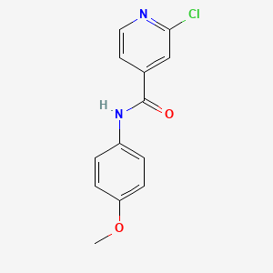 molecular formula C13H11ClN2O2 B3341050 2-Chloro-N-(4-methoxyphenyl)pyridine-4-carboxamide CAS No. 1019371-98-2
