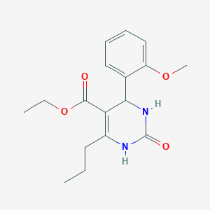 molecular formula C17H22N2O4 B334117 Ethyl 4-(2-methoxyphenyl)-2-oxo-6-propyl-1,2,3,4-tetrahydropyrimidine-5-carboxylate 