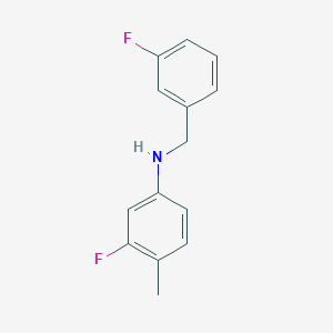 molecular formula C14H13F2N B3341181 3-Fluoro-N-(3-fluorobenzyl)-4-methylaniline CAS No. 1019493-00-5