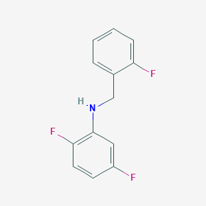 molecular formula C13H10F3N B3341183 2,5-Difluoro-N-(2-fluorobenzyl)aniline CAS No. 1019510-60-1