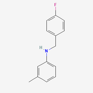 molecular formula C14H14FN B3341200 N-(4-Fluorobenzyl)-3-methylaniline CAS No. 1019518-18-3