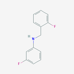 molecular formula C13H11F2N B3341202 3-Fluoro-N-(2-fluorobenzyl)aniline CAS No. 1019518-40-1