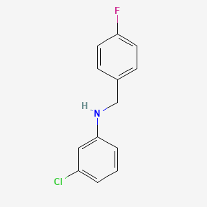 molecular formula C13H11ClFN B3341214 3-Chloro-N-(4-fluorobenzyl)aniline CAS No. 1019540-88-5
