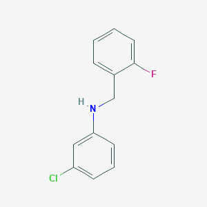 molecular formula C13H11ClFN B3341221 3-Chloro-N-(2-fluorobenzyl)aniline CAS No. 1019541-39-9