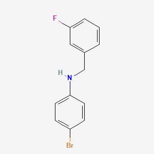 molecular formula C13H11BrFN B3341233 4-Bromo-N-(3-fluorobenzyl)aniline CAS No. 1019545-35-7