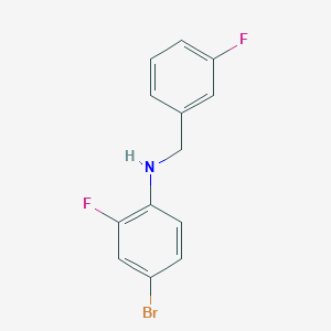 molecular formula C13H10BrF2N B3341257 4-Bromo-2-fluoro-N-(3-fluorobenzyl)aniline CAS No. 1019562-83-4