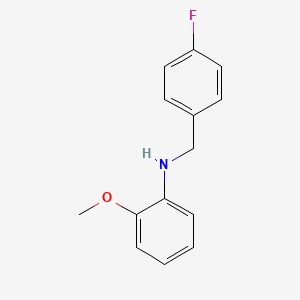 molecular formula C14H14FNO B3341274 N-(4-Fluorobenzyl)-2-methoxyaniline CAS No. 1019565-33-3