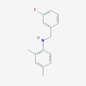 molecular formula C15H16FN B3341281 N-(3-Fluorobenzyl)-2,4-dimethylaniline CAS No. 1019565-78-6