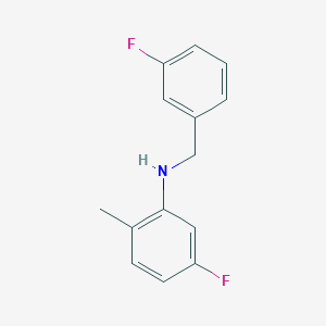 molecular formula C14H13F2N B3341285 5-Fluoro-N-(3-fluorobenzyl)-2-methylaniline CAS No. 1019568-49-0