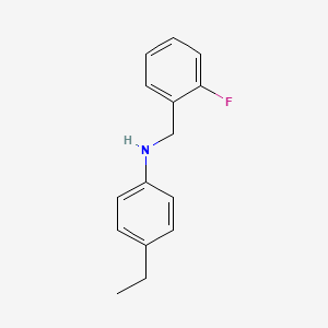 B3341291 4-Ethyl-N-(2-fluorobenzyl)aniline CAS No. 1019570-78-5